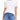 1. STATE Womens White Cotton Ribbed Pouf Sleeve Crew Neck Wear To Work T-Shirt L