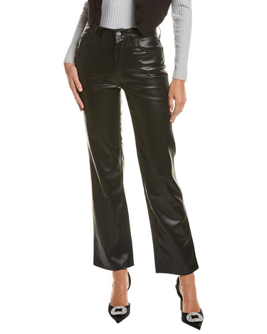Hudson Women's Remi High-Rise Straight Leg Ankle Jean, Black, 25