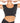 Body Wrappers - Recycled Poly Cap Sleeve Side Band Crop Top