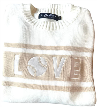 Runway Athletics - Tennis Love Round Neck Sweater