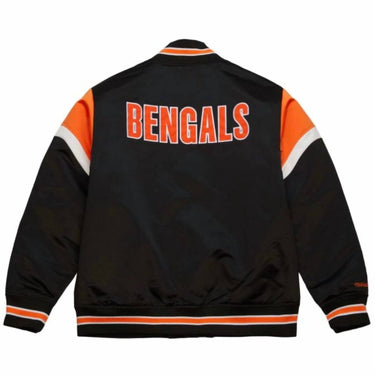 Mitchell & Ness - Unisex Nfl Cincinnati Bengals Heavyweight Satin Jacket