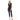 ALEXIA ADMOR Women's Large Blue Niamah Military Neck Jumpsuit