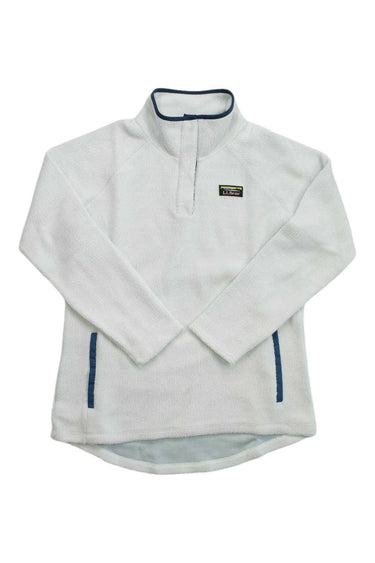 L.L.Bean Womens Tumbled Sherpa 1/4 Snap Pullover