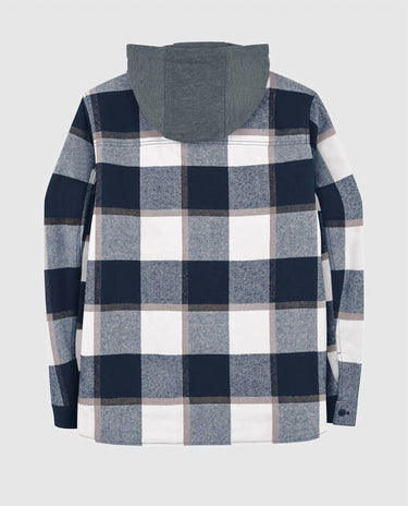 Starter - Men's New England Patriots Sherpa Lined Plaid Jacket