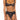 Lace Underwire Bra G-String & Garter Belt Set - Black