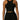 Naked Wardrobe Racerback Cropped Tank in Black, Size Medium