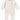 Petit Lem Reindeer Embroidered Stretch Organic Cotton High-Pile Fleece Romper in 102 Beige, Size 18M