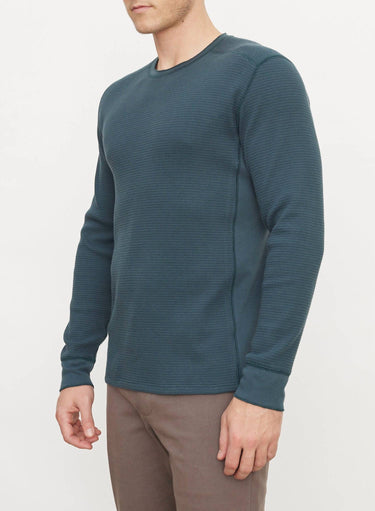 Vince - Thermal Long-Sleeve Crew Neck Pullover