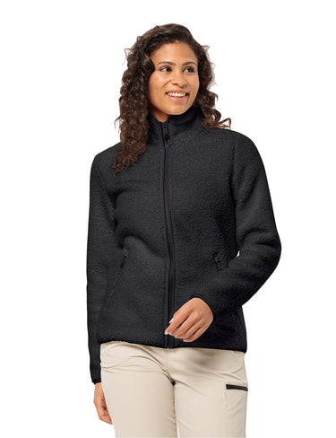 Jack Wolfskin Women's High Curl Fleece Jacket - Black