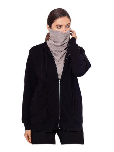 Betsy & Adam Womens Comfy Cozy Zip Hoodie Black XS