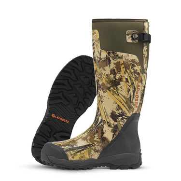 LaCrosse Alphaburly Pro 18 Hunting Boots Men Waterproof Rubber Adjustable Gusset EVA Footbed First Lite Typha Size 9