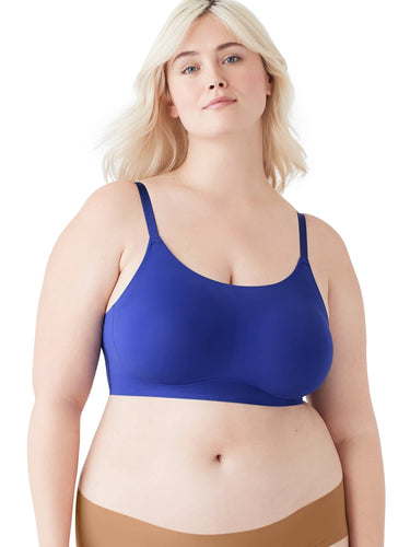 True & Co. Women's True Body Lift Scoop Adjustable Strap Bra, Laguna Blue