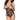 Oh Là Là Chéri Women's Open Cup, Crotchless Functional Tie Teddy, Black, One Size