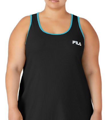 Fila Women's Logo Tank Dress Black Size 3X
