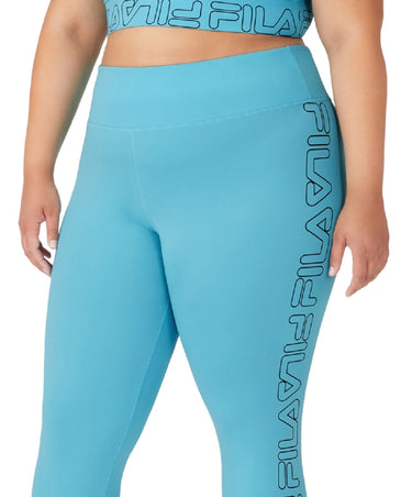 Fila Women's Logo 7/8 Leggings Blue Size 1X