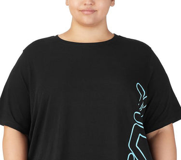 Fila Women's Crewneck T-Shirt Black Size 3X