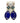 Prep Obsessed - Glitter Football Earrings
