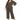 NY Collection Women's Plus Tie Front V Neck Jumpsuit Black Size 2X
