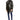 Men's Black Faux Fur Lined Coat