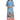 London Times Women's Floral Printed V-Neck Tiered Maxi with Ruffle Elbow Sleeves and Border Hem, Soft White/French Blue, 4