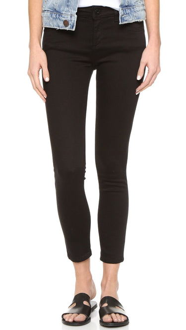 DL1961 Women's Florence Instasculpt Mid-Rise Skinny Fit Cropped Jean, Black, 26