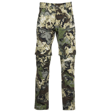 Pnuma Outdoors Pursuit Zip Off Hunting Pants Caza Camo 4 Way Stretch 5 Pockets Quick Dry