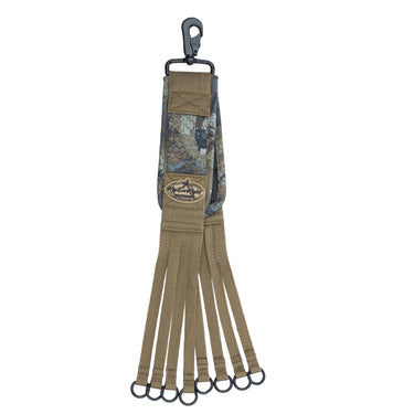 Rig Em Right Waterfowl Non Slip Leg Band Game Strap with Leg Loop and Spring Clip Optifade Timber Camo