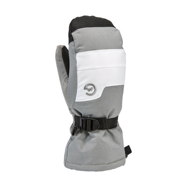 Gordini Women's AquaBloc Down Gauntlet Mitten, Clay Grey/White, Medium