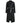 T Tahari - Juliette Double Face Faux Leather Trim Belted  Wool Coat Black