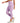 ID Ideology Women's High Waist Side Pocket 7/8 Length Leggings Purple Size X -Small