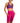 ID Ideology Women's Cheetah Print Strappy Low Impact Sports Bra Purple Size Small