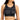 ID Ideology Women's Tie Dyed Reversible Sports Bra Black Size X-Small