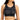 ID Ideology Women's Tie Dyed Reversible Sports Bra Black Size Large