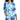 ID Ideology Women's Shades Tie Dyed Top Blue Size Medium