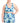 ID Ideology Women's Tie Dyed Strappy Low Impact Sports Bra Blue Size 1X