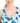 ID Ideology Women's Tie Dyed Strappy Low Impact Sports Bra Blue Size 1X