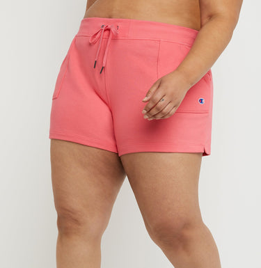 Champion Women's Campus French Terry Shorts Pink Size 2X