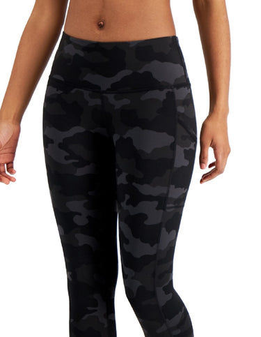 ID Ideology Women's Compression Active 7/8 Ankle Leggings Black Size X-Large