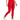 ID Ideology Women's Compression High Waist Side Pocket 7/8 Length Leggings Red Size 2X