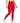 ID Ideology Women's Compression High Waist Side Pocket 7/8 Length Leggings Red Size 2X