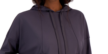 ID Ideology Women's Relaxed Solid Techy Hoodie Grey Size X-Small