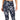 ID Ideology Women's Compression Floral Print Side Pocket 7/8 Leggings Gray Size X-Large