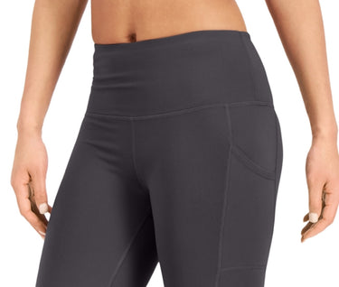 ID Ideology Women's High Rise 10 Bike Shorts Gray Size Small