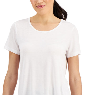 ID Ideology Women's Active Mesh Back T-Shirt White Size XX-Large
