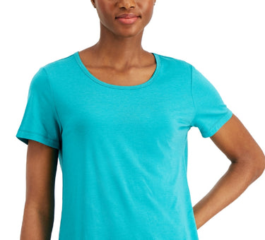 ID Ideology Women's Active Mesh Back T Shirt Blue Size Small
