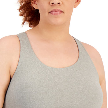 ID Ideology Women's Sweat Set Sports Bra Gray