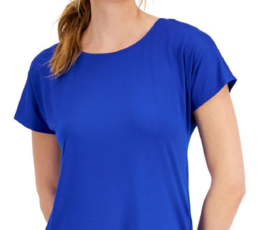 ID Ideology Women's Lightweight Techy T Shirt Blue Size XX-Large