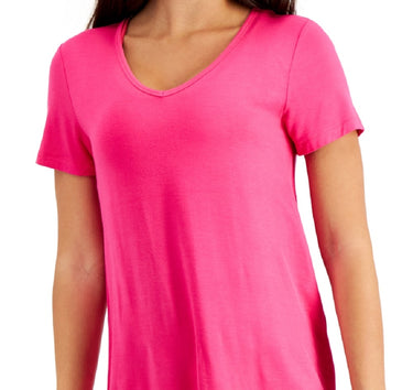 ID Ideology Women's V Neck T-Shirt Pink