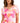 ID Ideology Women's Floating Petals V Neck Modal T Shirt Pink Size Medium