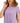 ID Ideology Women's Knot Front T-Shirt Purple Size XX-Large